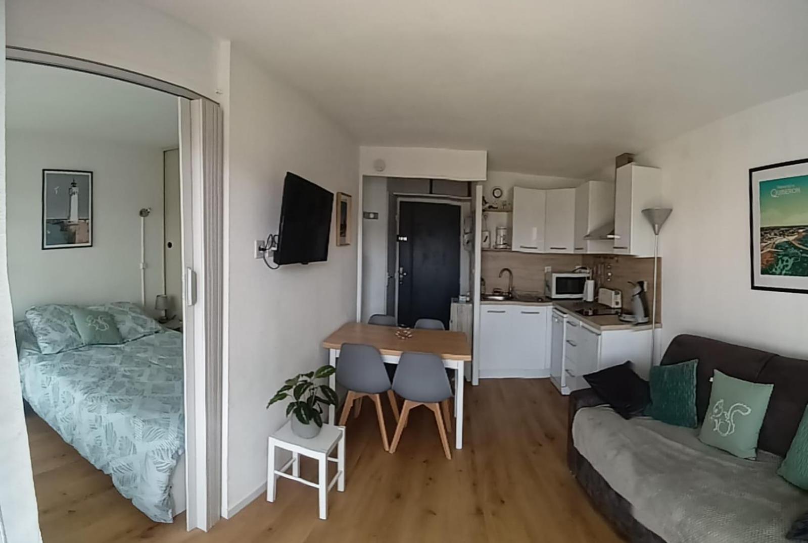 Appartement Cocon A Quiberon Dans Residence Calme, Plages Et Centre Ville A Pied Ou A Velo Pour 2 A 4 Personnes Екстериор снимка
