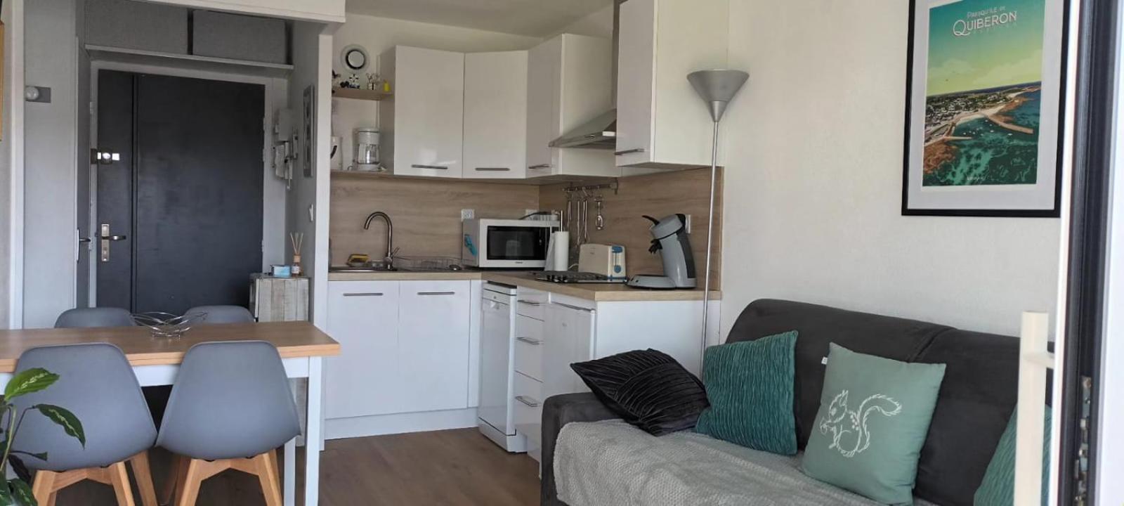 Appartement Cocon A Quiberon Dans Residence Calme, Plages Et Centre Ville A Pied Ou A Velo Pour 2 A 4 Personnes Екстериор снимка